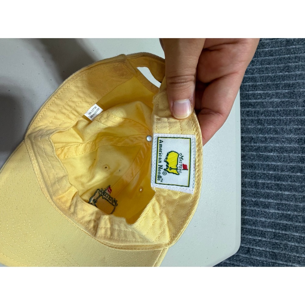American Needle Masters Hat Women OS Yellow Good Golf Tournament Baseball‎ Cap - Picture 8 of 8